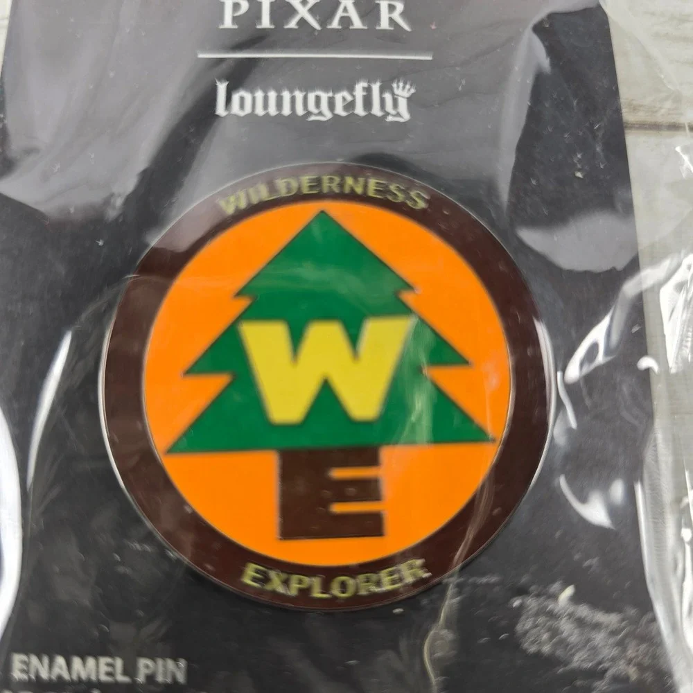 NEW Disney Pixar Loungefly Up Wilderness Explorer Enamel Pin Badge Orange Green